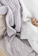 Snuggle Hunny Kids Snuggle Hunny Diamond Knit Blanket - White