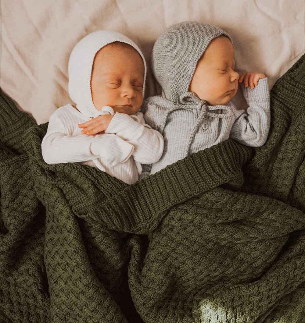Snuggle Hunny Kids Snuggle Hunny Diamond Knit Blanket - Olive