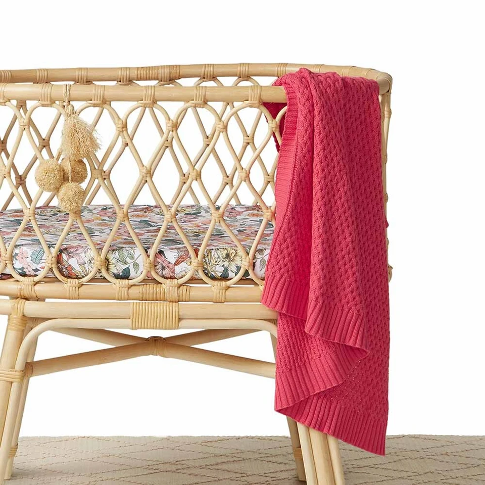Snuggle Hunny Kids Snuggle Hunny Diamond Knit Blanket - Hibiscus