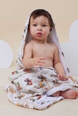 Snuggle Hunny Kids Snuggle Hunny Organic Hooded Baby Towel Diggers & Tractors