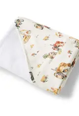Snuggle Hunny Kids Snuggle Hunny Organic Hooded Baby Towel Diggers & Tractors