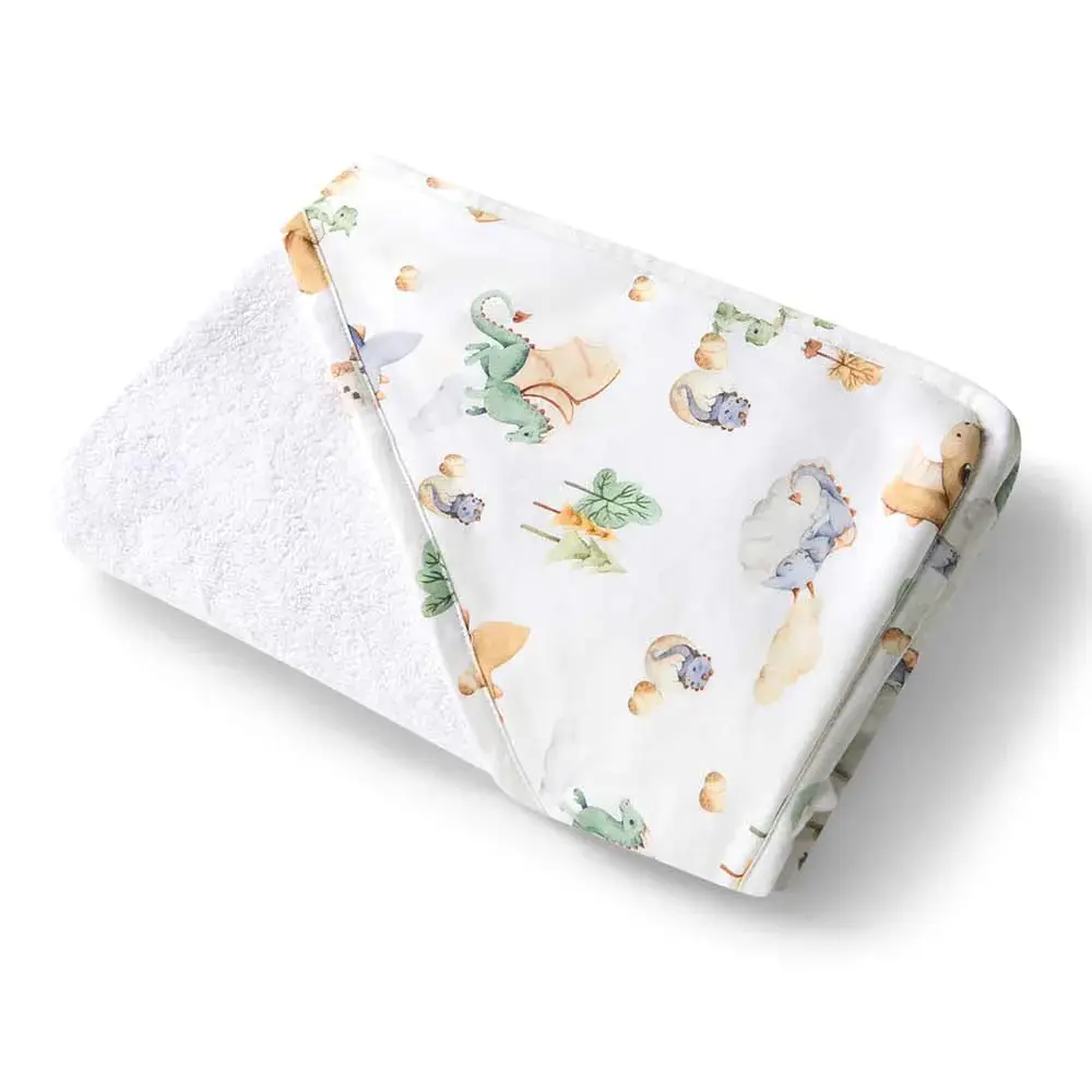 Snuggle Hunny Kids Snuggle Hunny Organic Hooded Baby Towel Dragon