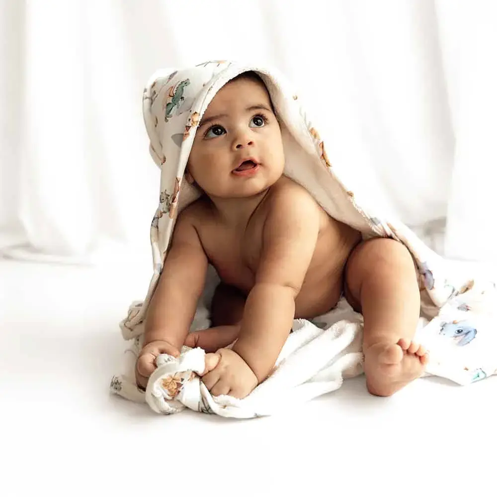 Snuggle Hunny Kids Snuggle Hunny Organic Hooded Baby Towel Dragon