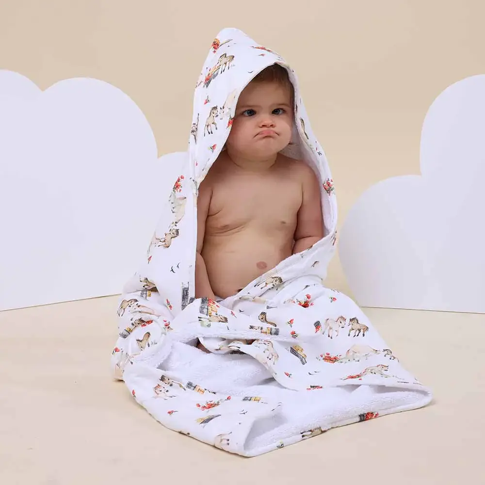 Pony Pals Organic Hooded Baby Towel Pony Pals Organic Hooded Baby Towel