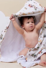 Snuggle Hunny Kids Snuggle Hunny Organic Hooded Baby Towel Diggers & Tractors