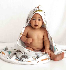 Snuggle Hunny Kids Snuggle Hunny Organic Extra Large Hooded Bath Towel Safari
