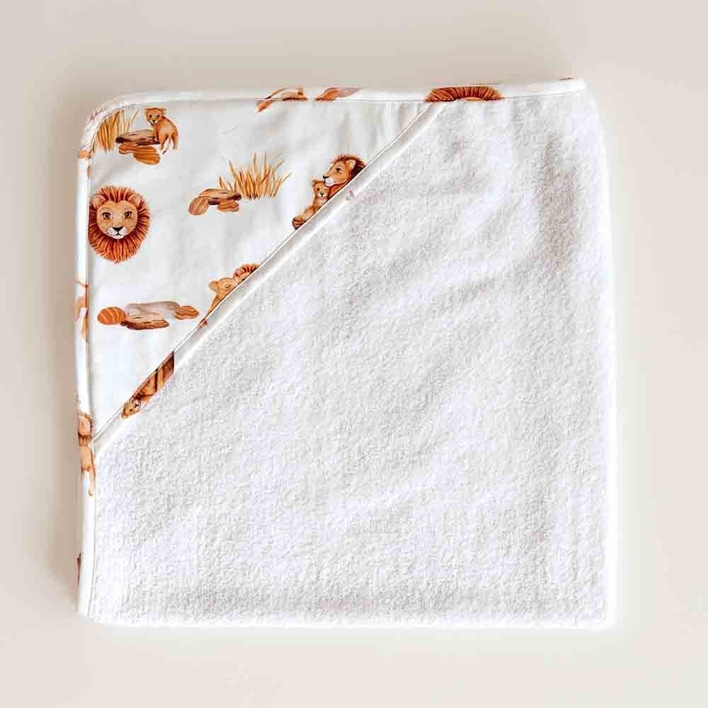 Snuggle Hunny Kids Snuggle Hunny Organic Extra Large Hooded Bath Towel Lion