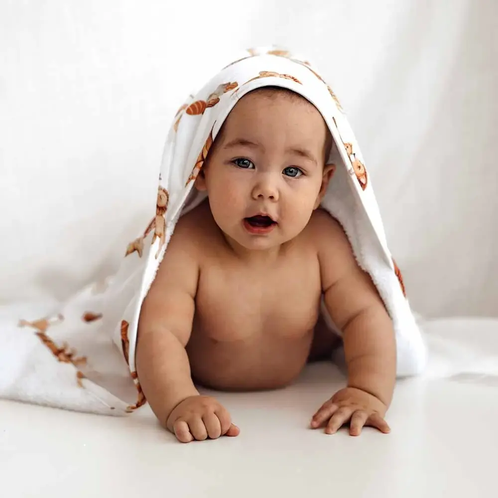 Snuggle Hunny Kids Snuggle Hunny Organic Extra Large Hooded Bath Towel Lion