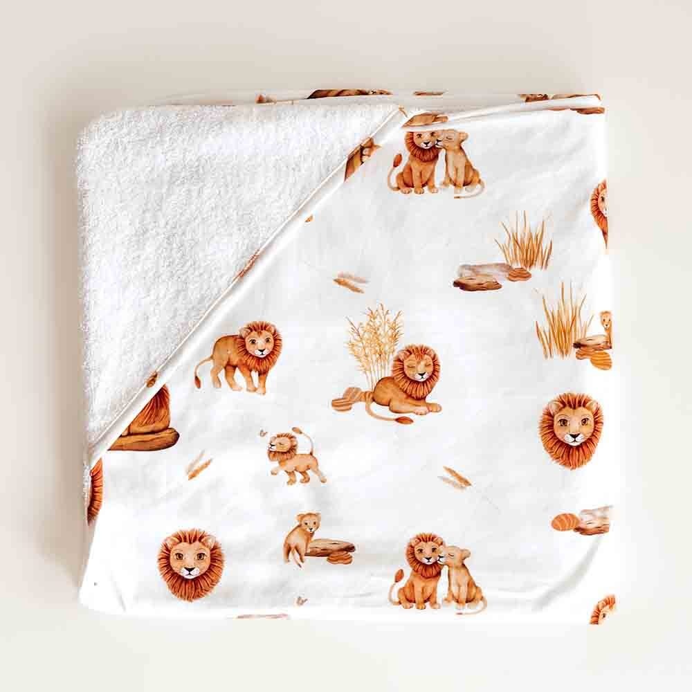 Snuggle Hunny Kids Snuggle Hunny Organic Extra Large Hooded Bath Towel Lion