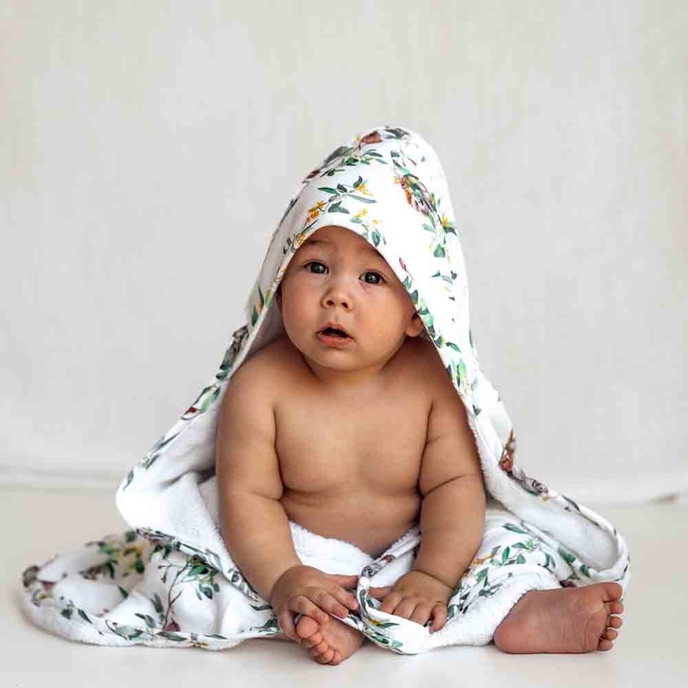 Snuggle Hunny Kids Snuggle Hunny Organic Extra Large Hooded Bath Towel Eucalypt
