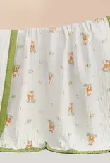 Bub2Kids Bub2Kids 6 Layer Muslin Blanket 100% Organic Cotton - Deer, Oh Dear!