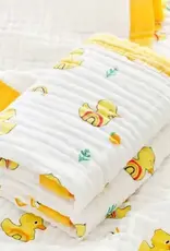 Bub2Kids Bub2Kids 6 Layer Muslin Blanket 100% Organic Cotton - Yellow Duck
