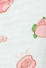 Bub2Kids Bub2Kids Pack of 3 pcs Printed 6 Layer Muslin Burp Cloths - Peach & Little Bunny