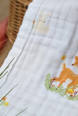 Bub2Kids Bub2Kids Pack of 3 pcs Printed 6 Layer Muslin Burp Cloths - Deer, Oh Dear!