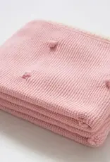 Bub2Kids Bub2Kids Premium Knitted Blanket 100% Organic Cotton - 80x100 cm - Baby Pink