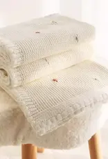 Bub2Kids Bub2Kids Premium Knitted Blanket 100% Organic Cotton - 80x100 cm - Milky White