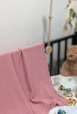 Bub2Kids Bub2Kids 100% Organic Cotton Knitted Blanket - 80x100 cm - Rose Pink