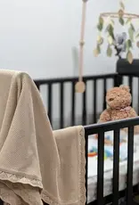 Bub2Kids Bub2Kids 100% Organic Cotton Knitted Blanket - 80x100 cm - Beige