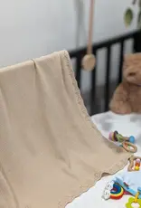 Bub2Kids Bub2Kids 100% Organic Cotton Knitted Blanket - 80x100 cm - Beige