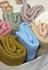 Bub2Kids Bub2Kids 100% Organic Cotton Knitted Blanket - 80x100 cm - Beige