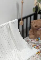 Bub2Kids Bub2Kids 100% Organic Cotton Knitted Blanket - 80x100 cm - White