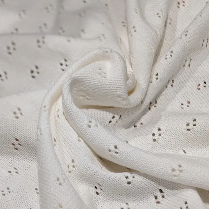 Bub2Kids Bub2Kids 100% Organic Cotton Knitted Blanket - 80x100 cm - White