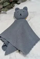 Bub2Kids Bub2Kids 100% Organic Cotton Blanket + Security Comforter Set -  Grey