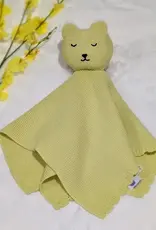 Bub2Kids Bub2Kids 100% Organic Cotton Blanket + Security Comforter Set - Apple Green