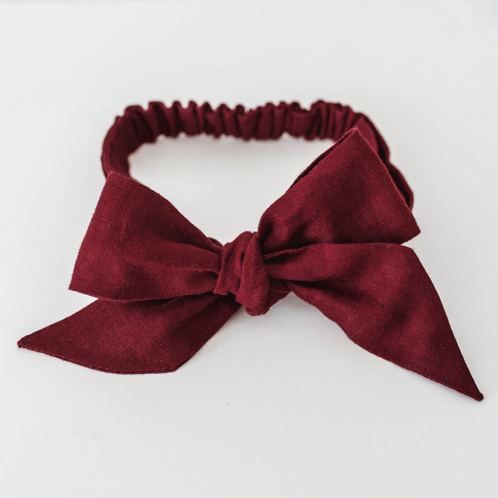 Snuggle Hunny Kids Snuggle Hunny Linen Headbow Wrap - Burgundy