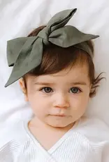 Snuggle Hunny Kids Snuggle Hunny Linen Headbow Wrap - Dusty Olive