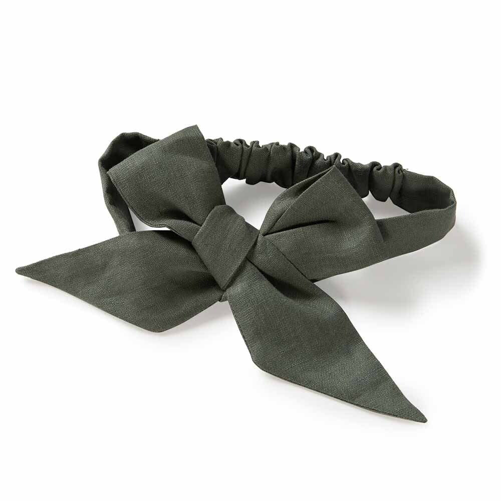 Snuggle Hunny Kids Snuggle Hunny Linen Headbow Wrap - Dusty Olive