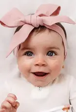 Snuggle Hunny Kids Snuggle Hunny Linen Headbow Wrap - Dusty Pink