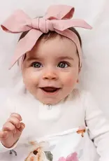 Snuggle Hunny Kids Snuggle Hunny Linen Headbow Wrap - Dusty Pink