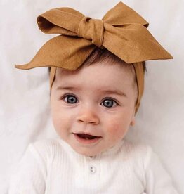 Snuggle Hunny Kids Snuggle Hunny Linen Headbow Wrap - Mustard