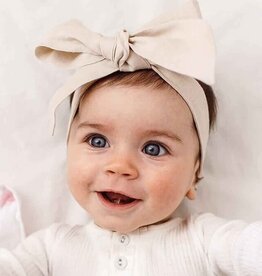 Snuggle Hunny Kids Snuggle Hunny Linen Headbow Wrap - Natural