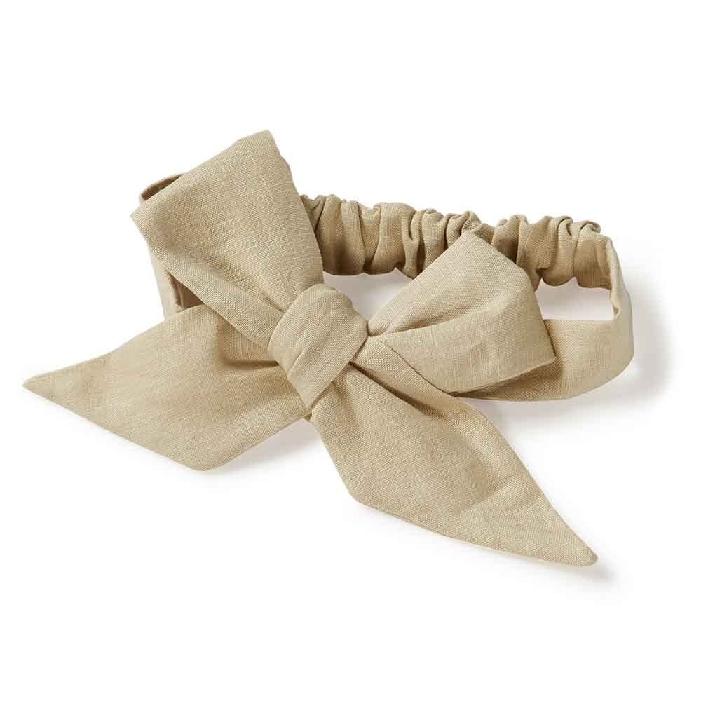 Snuggle Hunny Kids Snuggle Hunny Linen Headbow Wrap - Natural