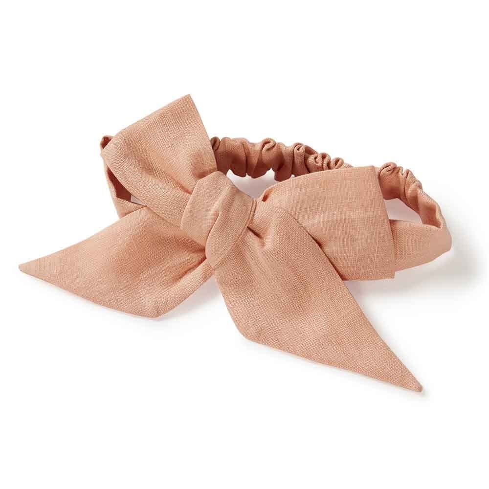 Snuggle Hunny Kids Snuggle Hunny Linen Headbow Wrap - Rust