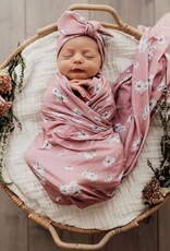 Snuggle Hunny Kids Snuggle Hunny Jersey Wrap Set w/ matching headwear - Daisy