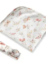 Snuggle Hunny Kids Snuggle Hunny Jersey Wrap Set w/ matching headwear - Butterfly