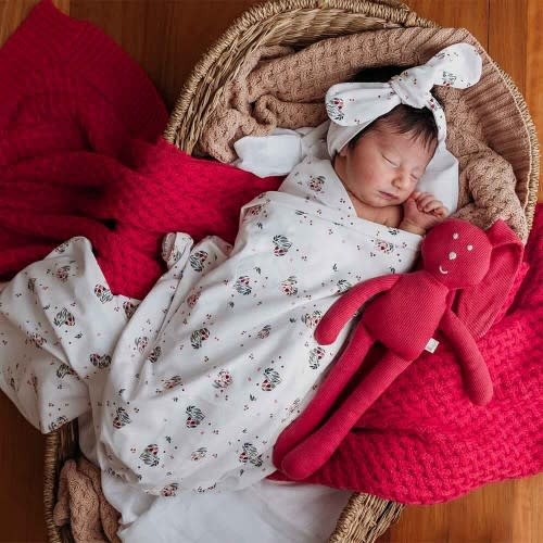 Snuggle Hunny Kids Snuggle Hunny Jersey Wrap Set w/ matching headwear - Heart