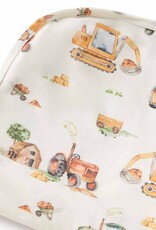 Snuggle Hunny Kids Snuggle Hunny Organic Jersey Wrap & Beanie Set Diggers & Tractors