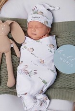 Snuggle Hunny Kids Snuggle Hunny Organic Jersey Wrap & Beanie Set Duck Pond