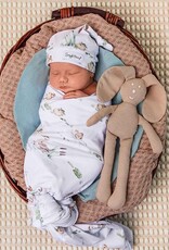 Snuggle Hunny Kids Snuggle Hunny Organic Jersey Wrap & Beanie Set Duck Pond