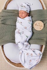 Snuggle Hunny Kids Snuggle Hunny Organic Jersey Wrap & Beanie Set Duck Pond