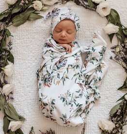 Snuggle Hunny Kids Snuggle Hunny Baby Jersey Wrap w/ matching headwear Eucalypt