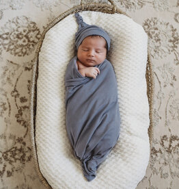 Snuggle Hunny Kids Snuggle Hunny Baby Jersey Wrap w/ matching headwear Indigo