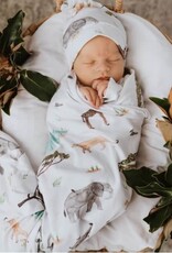 Snuggle Hunny Kids Snuggle Hunny Baby Jersey Wrap w/ matching headwear Safari