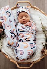 Snuggle Hunny Kids Snuggle Hunny Baby Jersey Wrap w/ matching headwear Sunset Rainbow