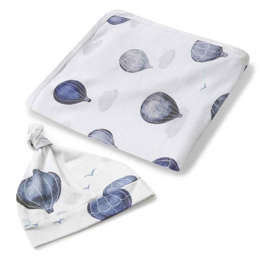 Snuggle Hunny Kids Snuggle Hunny Baby Jersey Wrap w/ matching headwear Cloud Chaser