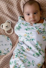 Snuggle Hunny Kids Snuggle Hunny Baby Jersey Wrap w/ matching headwear Eucalypt